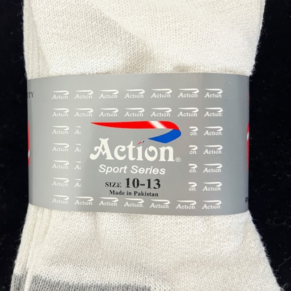 4/PK Action Sports Crew Style Socks New - Picture 2 of 5